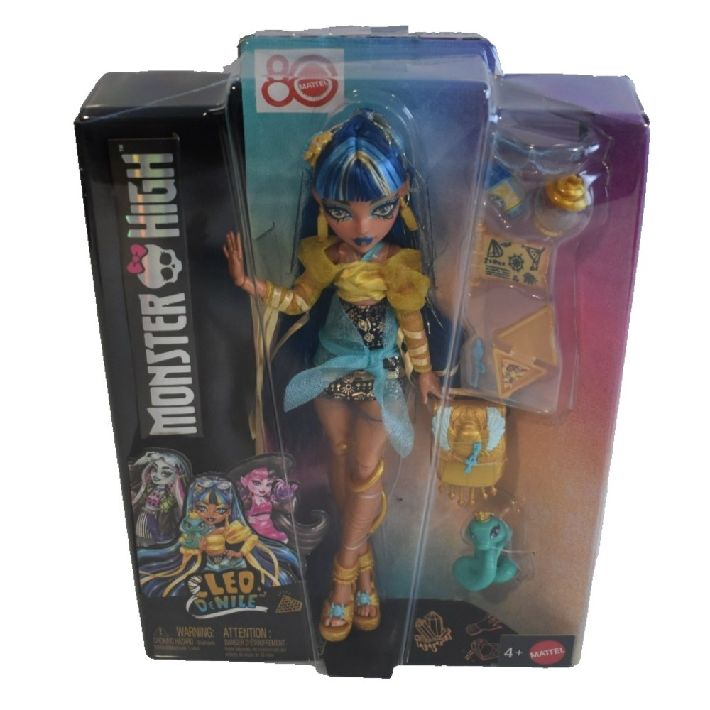 Monster High Cleo De Nile Fashion Doll with Pet Snake Hissette HXH74 New